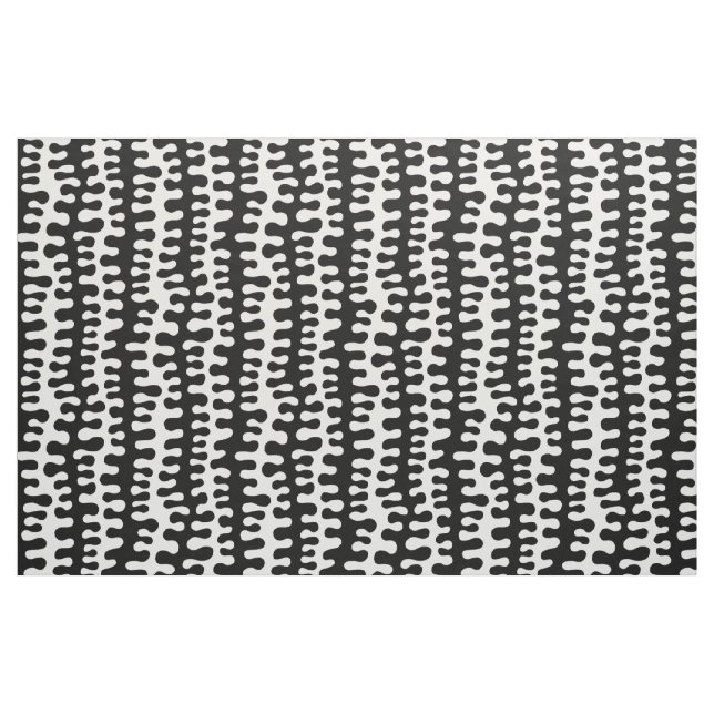 Organiskt Rand - svart Tyg (Fat Quarter)