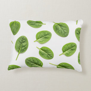Organiskt spinach Löv sjölöst Mönster Prydnadskudde