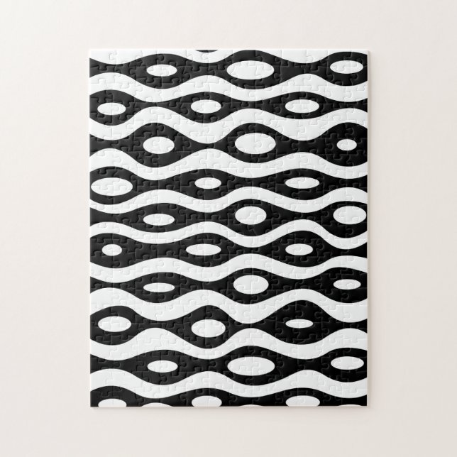 Organiskt svartvitt pussel (Vertikal)