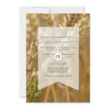 Organiskt vete | Bröllopsinbjudan