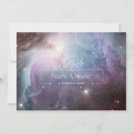 Organiskt vitt favorion nebula EDITABLE Tack Kort