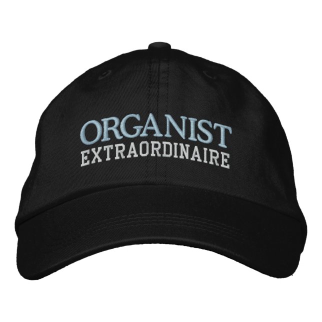 Organist Extraordinaire Hat Broderad Keps (Framsida)