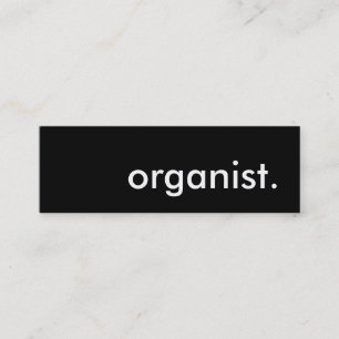 organist. mini visitkort