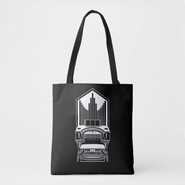 Organist Music Bok Tote Bag Tygkasse (Framsida)