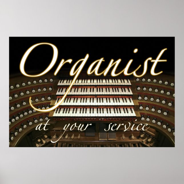 Organist på din tjänst poster (Framsidan)