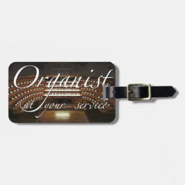 Organist på din tjänste- bagagemärkre bagagebricka