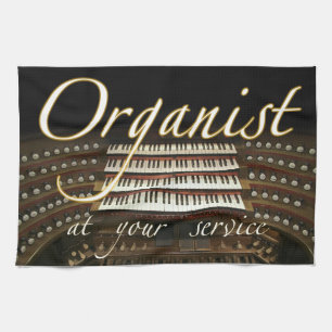 Organist på din tjänste- teahandduk kökshandduk