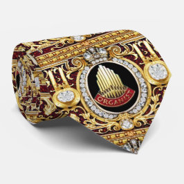 Organist Pipe Organ Facade Designer Neck Tie Slips