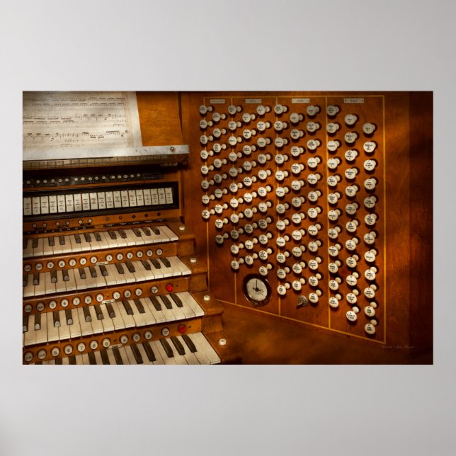 Organist - Redo vid kontrollerna Poster (Framsidan)