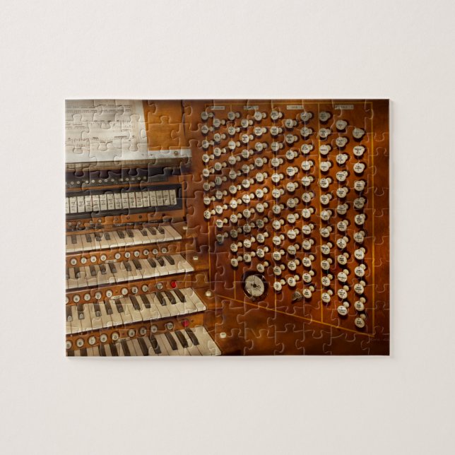 Organist - redot på kontrollerar pussel (Horisontell)
