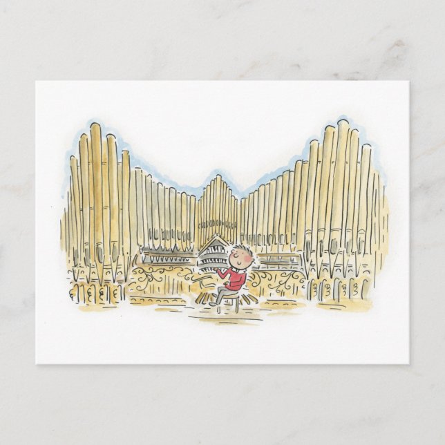 Organist Vykort (Framsida)