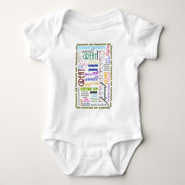 Organister är allt! t shirt (Framsida)