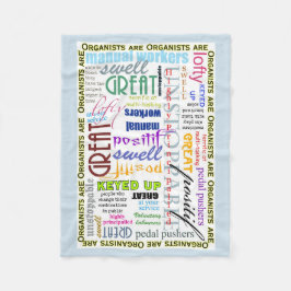 Organists är allt filten fleecefilt