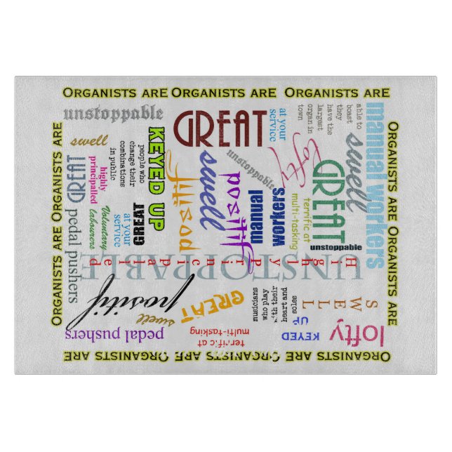 Organists är allt skärbrädan (Framsidan)