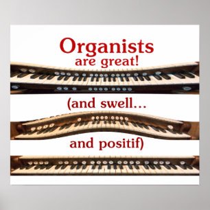 Organists är den underbara affischen poster
