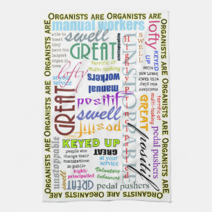 Organists är. teahandduk kökshandduk