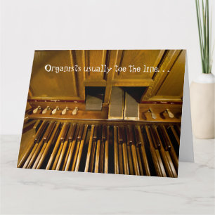 Organists toe vanligt linecarden kort
