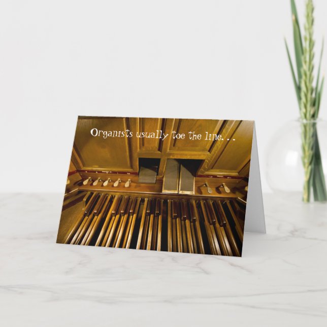 Organists toe vanligt linecarden kort (Framsida)