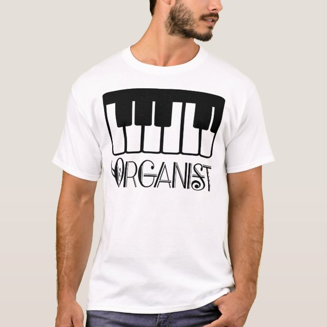 Organisttangentbordgåva Tee Shirt (Framsida)