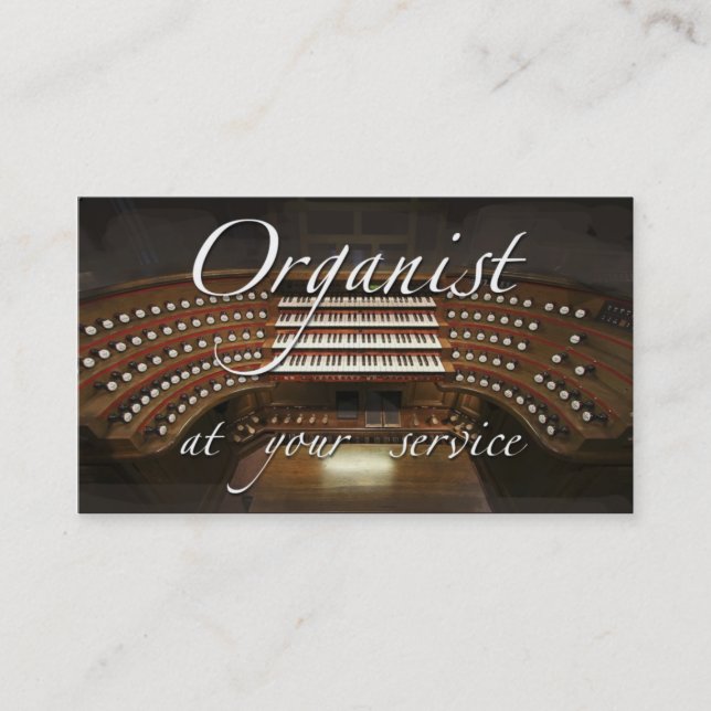 Organistvisitkortar - på ditt tjänste- visitkort (Framsida)