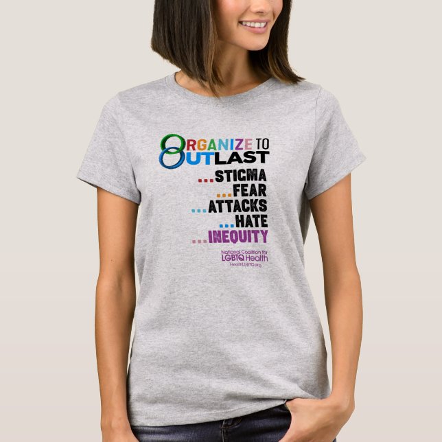 Organize to Outlast Women's T-Shirt (Framsida)