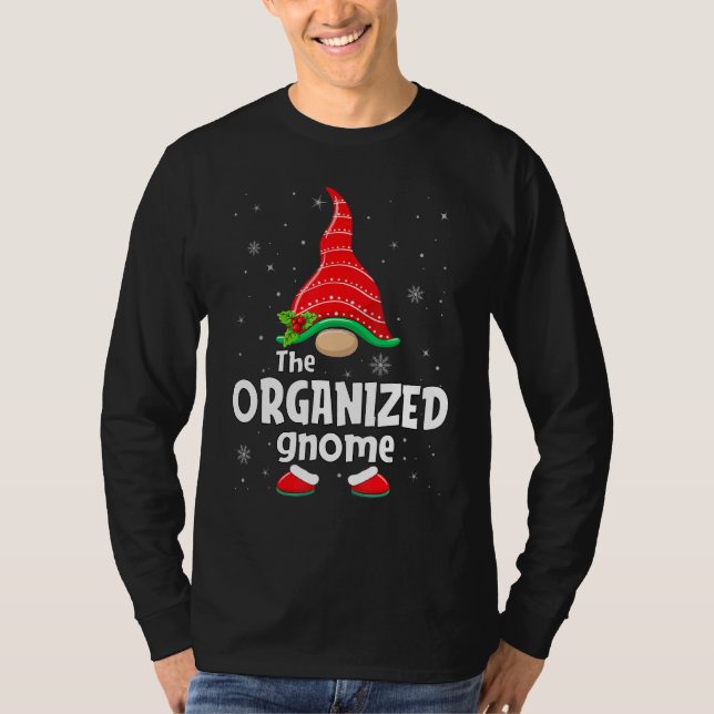 Organized Gnome Matching Family Group Christmas Pa T Shirt (Framsida)