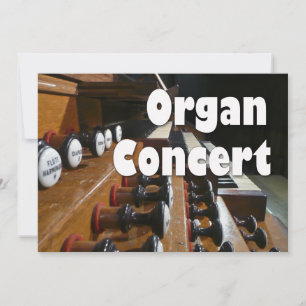 Organkonsert inbjudan - Fransk organkonsol