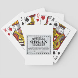 Organlicens Spel Kort