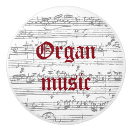 Organmusik, keramisk dragkraft knopp