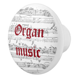 Organmusik, keramisk dragkraft knopp