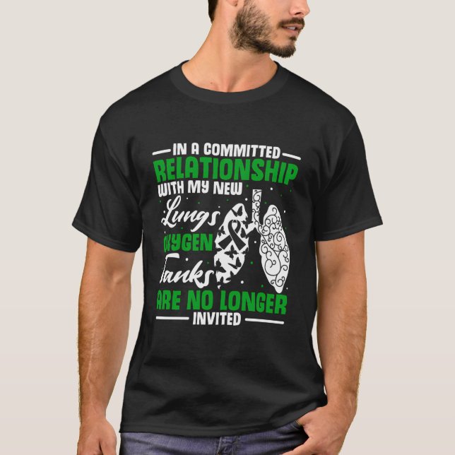 Organtransplantation Lung Transplant Survivor T Shirt (Framsida)
