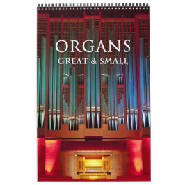 Organunderbar och liten kalenderlodrät kalender