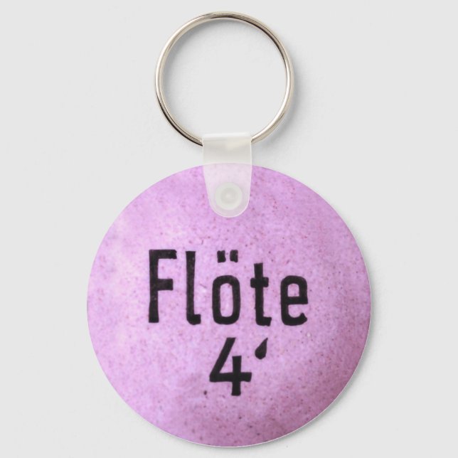 Orgelregister als Schlüssel Anhänger Nyckelring (Framsida)