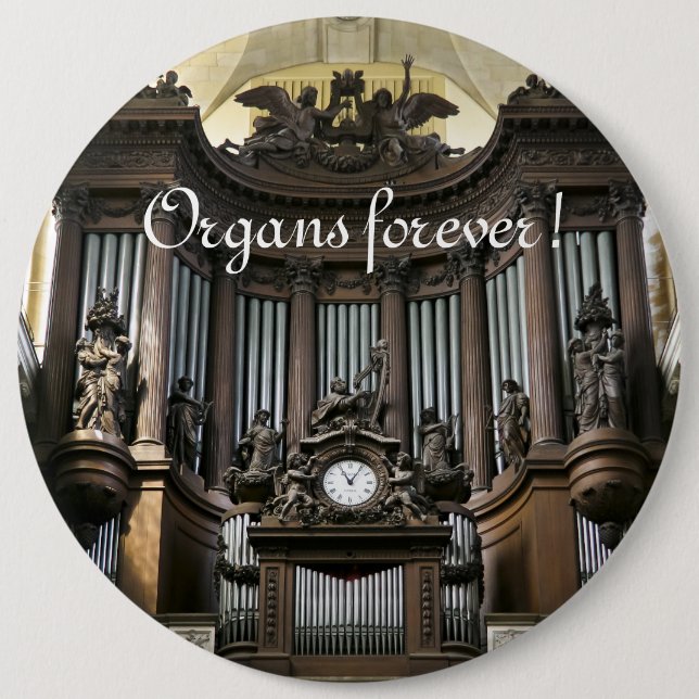Orglar för evigt! St Sulpice-knapp Knapp (Framsida)