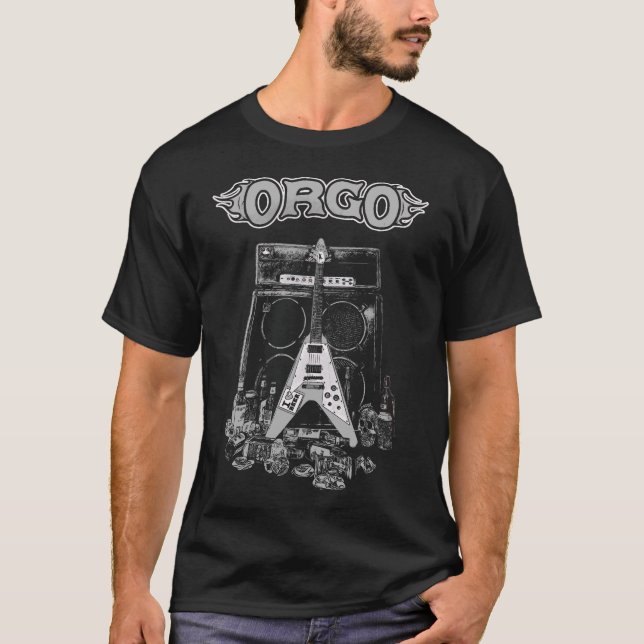 ORGO - Amp, Guitar och Sprit T Shirt (Framsida)