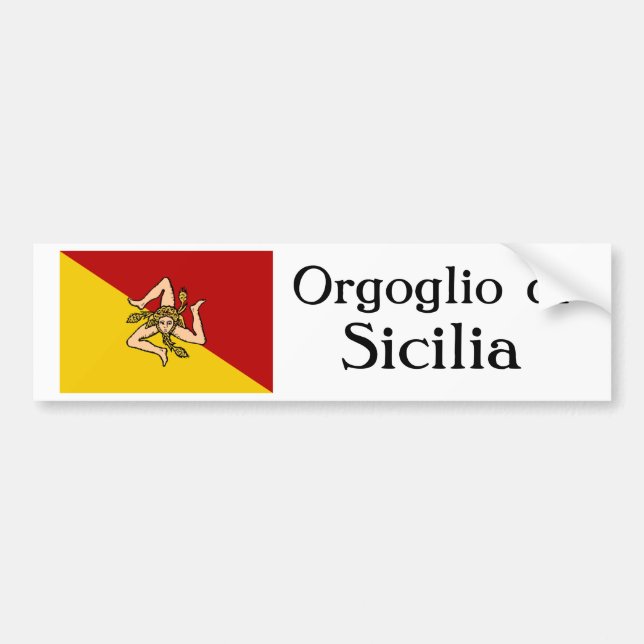 Orgoglio di Sicilia bildekal (Framsidan)