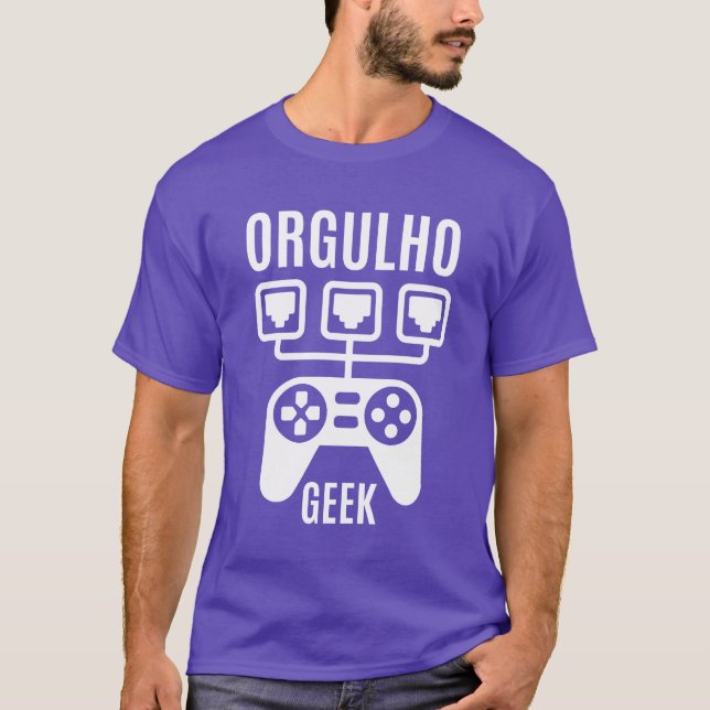 ORGULHO GEEK GEEK GAMING GAME OVER family funny T Shirt (Framsida)