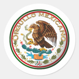 Orgullo Mexicano (Eagle från Mexikanska Flagga) Runt Klistermärke
