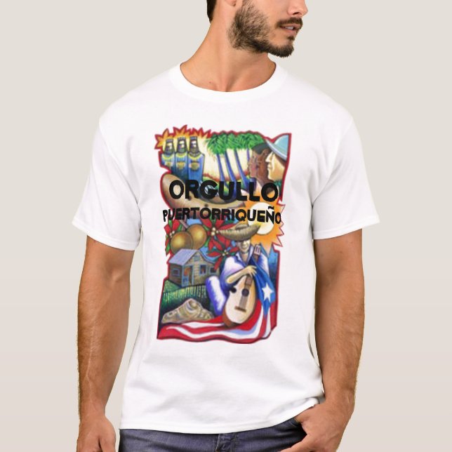 Orgullo Puertorriqueño Tee Shirt (Framsida)
