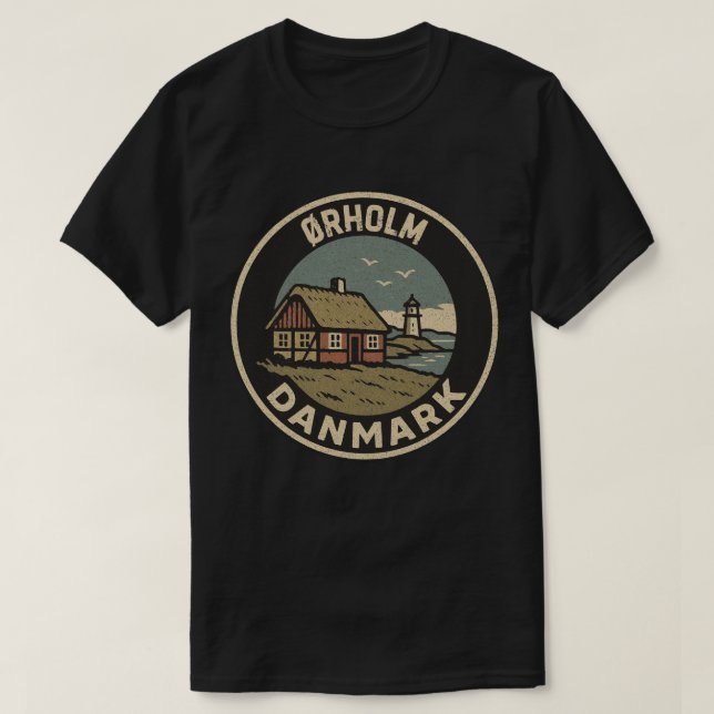Ørholm, Danmark Danmark Danmark T Shirt (Design framsida)