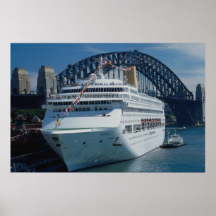 Oriana passagerareeyeliner på dess jungfru- resa, poster