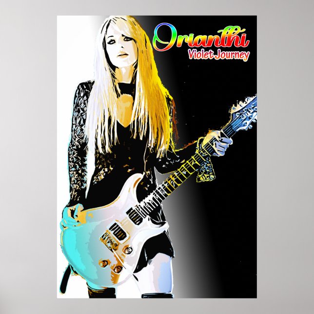 Orianthi Violet Journey Album Cover Poster (Framsidan)