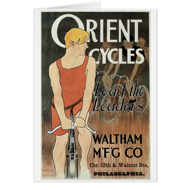 Orient Cycles Hälsningskort (Framsidan)
