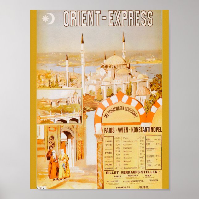 Orient Express från Paris Poster (Framsidan)