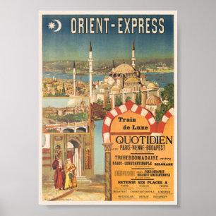 Orient Express Frankrike Vintage Affisch 1910-tale
