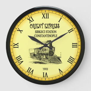 Orient Express Gare de l'Est Tåg Station Paris ~ Stor Klocka