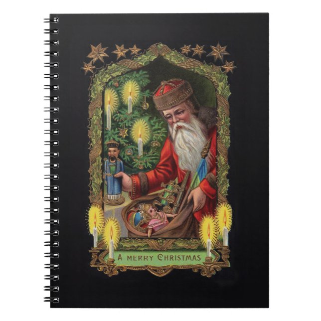 Orient Express Santa Notebook Anteckningsbok Med Spiral (Framsidan)