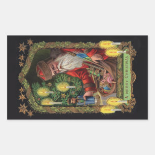 Orient Express Santa Stickers Rektangulärt Klistermärke