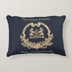 Orient Express Tåg Logotyp~Paris/Konstantinopel ~ Prydnadskudde