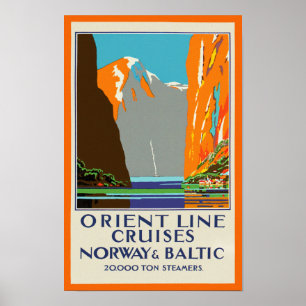 Orient fodrar kryssning~-norge & baltiskt poster